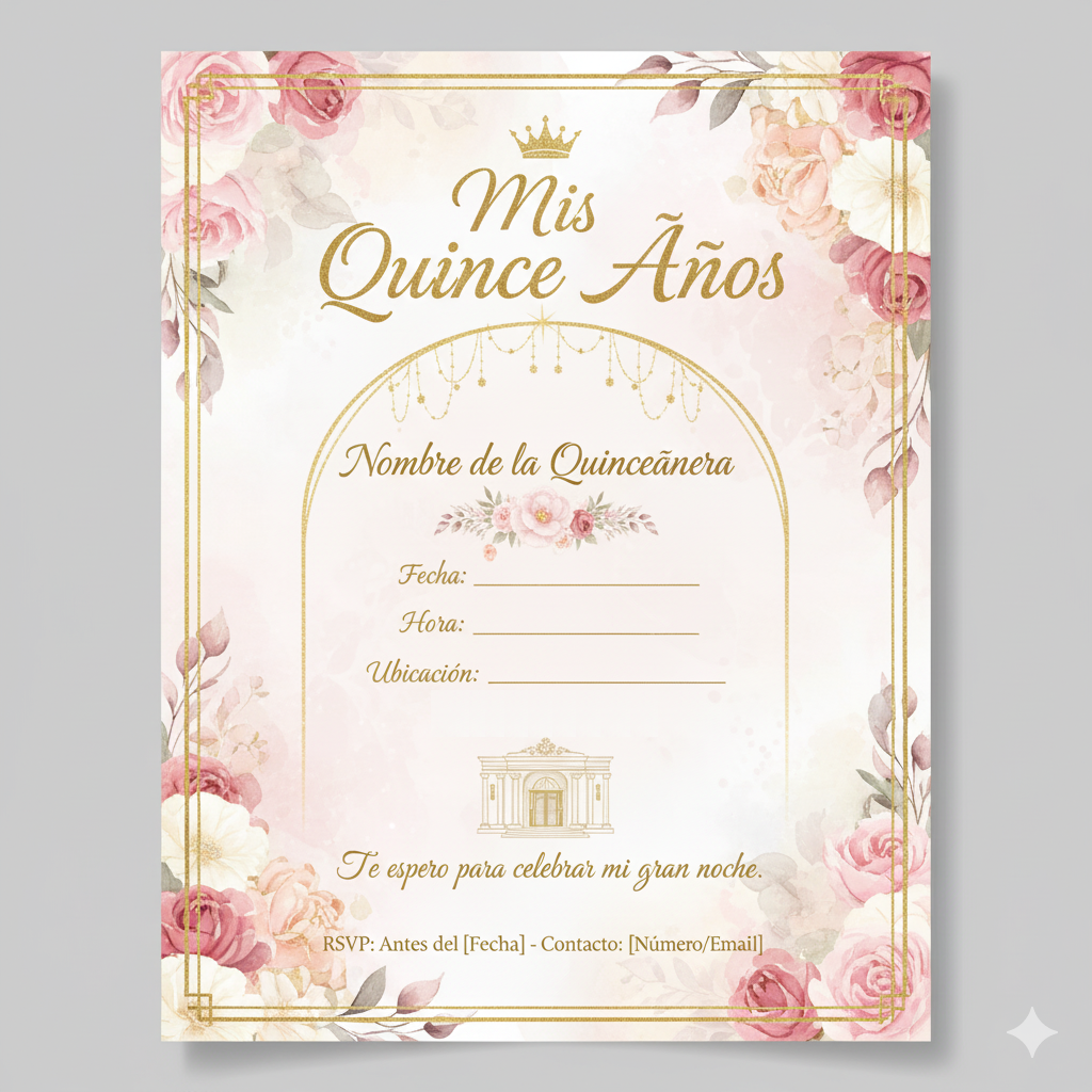 Invitación sencilla en formato PDF